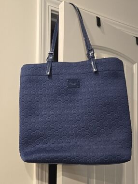Michael Kors Blue Neoprene Tote